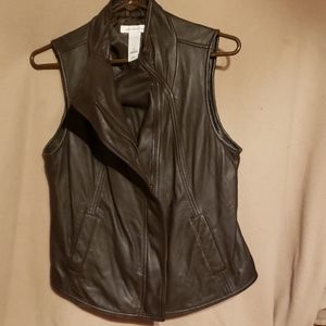 Liz Claiborne lambskin leather vest